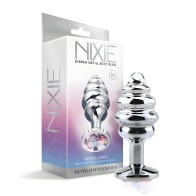 Nixie Ribbed Metal Butt Plug