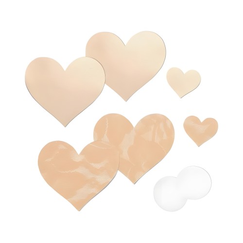 Nippies Basic Creme Hearts Pasties Size C