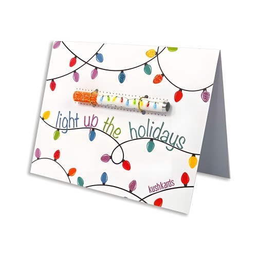 Light Up The Holidays Kard - Unique Cannabis Greeting Card