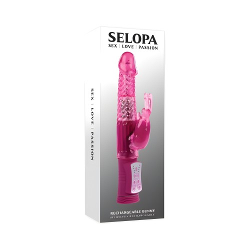 Selopa Vibrador Conejito Recargable Rosa