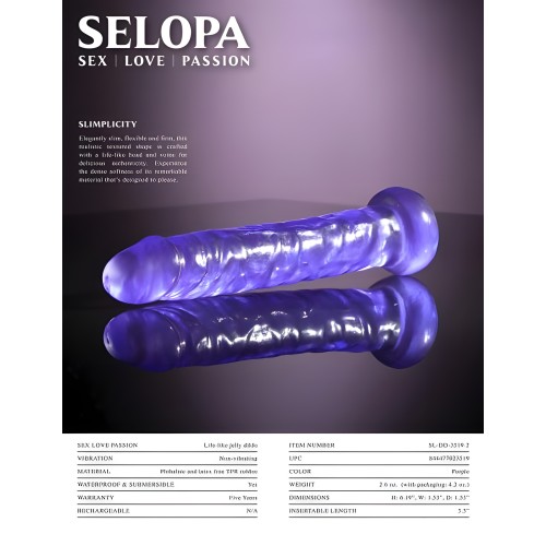Dong Jelly Slimplicity 6 In. Púrpura