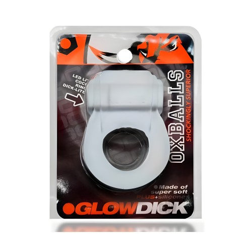 Oxballs Glowdick Cockring With Led Clear Ice