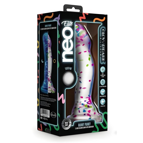 Glo Neo Elite Hanky Panky Glow-in-the-dark Dildo