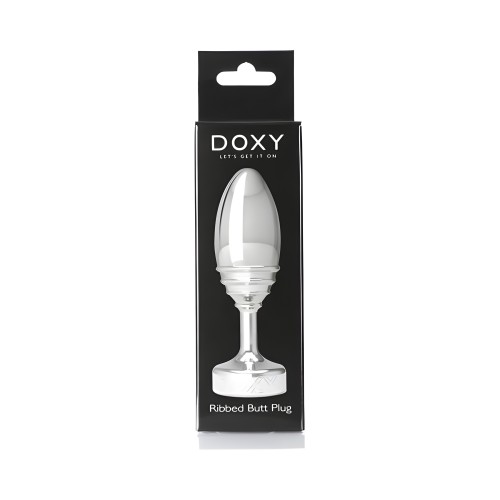 Doxy Butt Plug de Metal Estriado