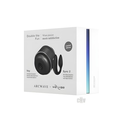 Arcwave x We-Vibe Doble Diversión - Voy + Sync 2 Negro