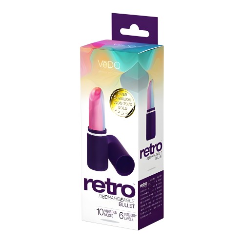 Bala Recargable Vedo Retro - Morada