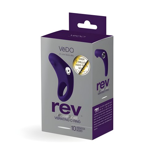 Vedo Rev Rechargeable C-ring Vibrating Purple