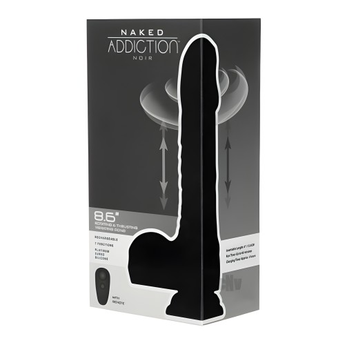 Naked Addiction Noir 8.6 In. Vibrating Dildo
