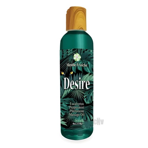 Aceite de Masaje con Feromonas Desire Eucalipto/Peppermint 4 Oz.