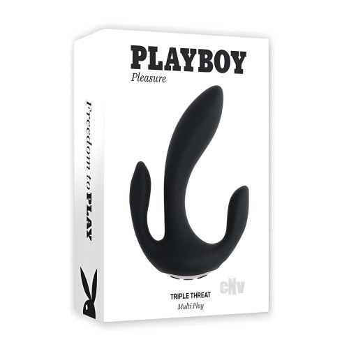 Vibrador Playboy Triple Threat - Estimulación Poderosa