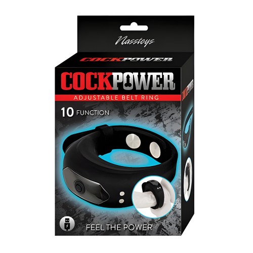 Cockpower Adjustable Belt Ring Black