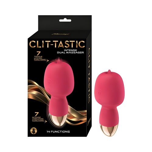 Clit-tastic Intense Dual Massager - Coral