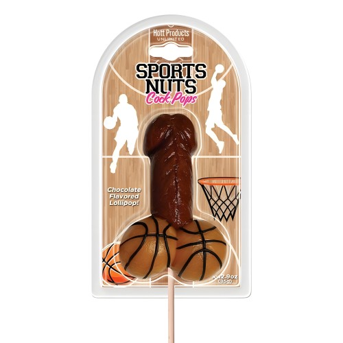 Chupeta de Chocolate Basketballs Sports Nuts