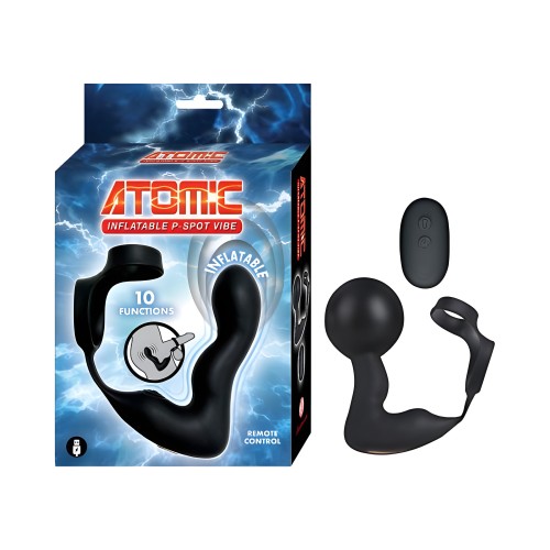 Vibrador Inflable P-spot Atomic Negro