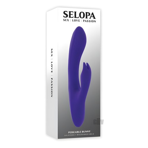 Selopa Poseable Bunny Purple