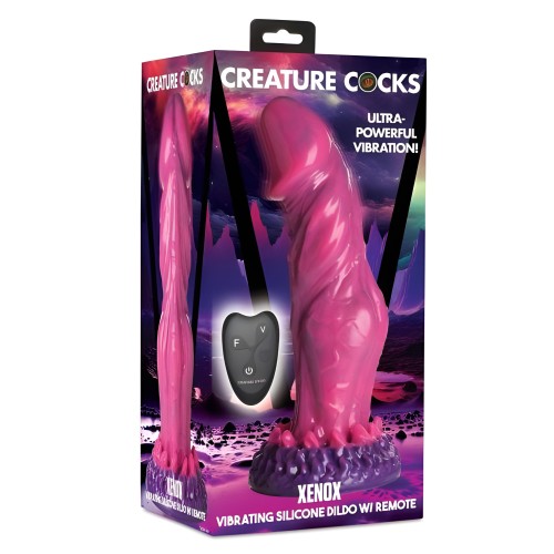 Xenox Dildo de Silicona Vibrante Con Control Remoto
