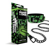 Stoner Vibes Glow In The Dark Collar and Leash