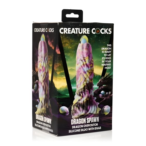 Dragon Spawn Ovipositor Silicone Dildo With Eggs - Unique Pleasure