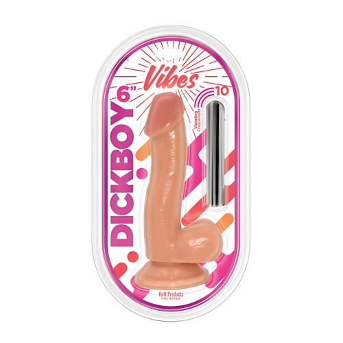 Bala Vibradora Dick Boy Vanilla Lovers de 6"