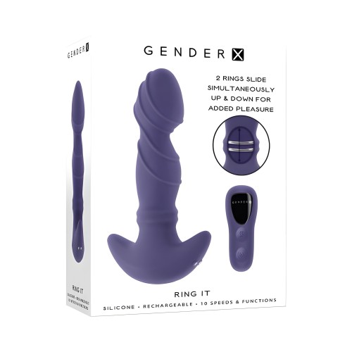 Anillo Gender X It Purple - Vibrador Texturizado