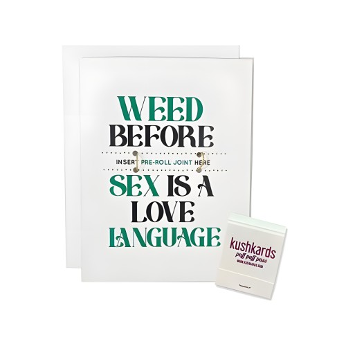 Weed Before Sex Greeting Card