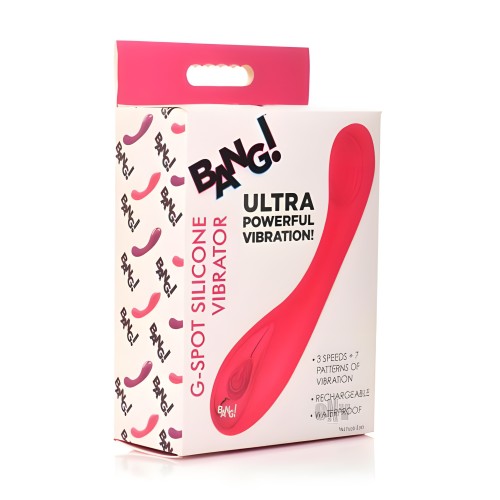 Vibrador de Silicona para Punto G - Rosa