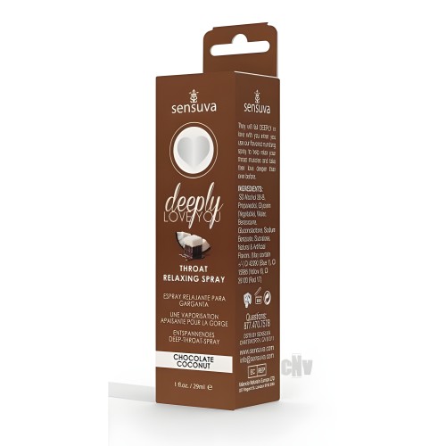 Sensuva Throat Relaxing Spray Chocolate Coconut