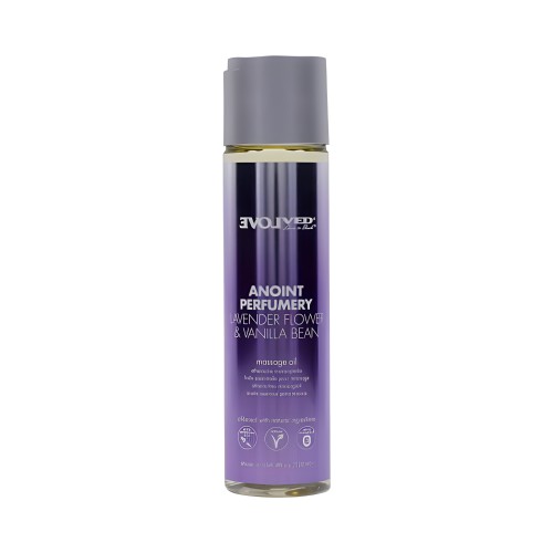 Aceite de Masaje Evolved Anoint Perfumery Flor de Lavanda & Vainilla 4 Oz.
