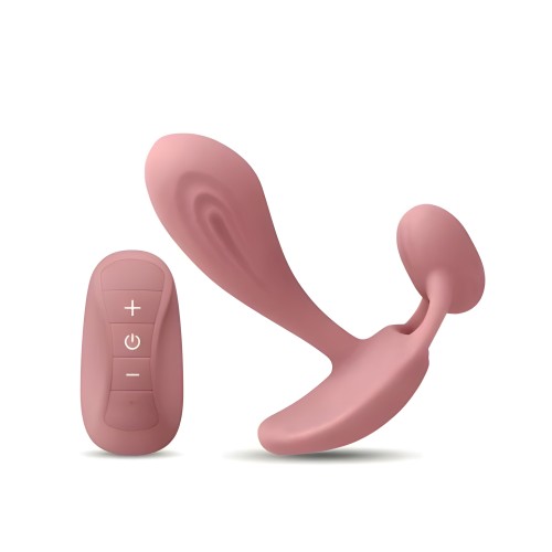Vibrador Insertable Echo con Control Remoto Rosa Polvoriento