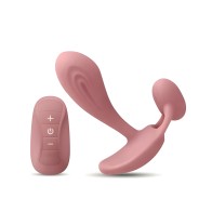 Vibrador Insertable Echo con Control Remoto Rosa Polvoriento