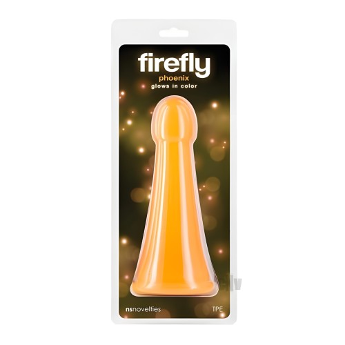 Firefly Phoenix Dildo Brilla en la Oscuridad Naranja