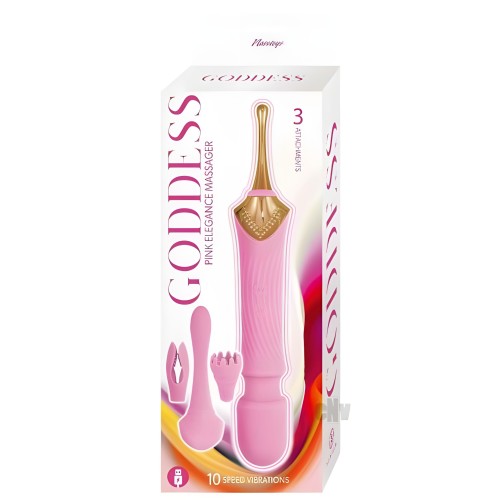 Goddess Pink Elegance Massager - Powerful Vibrations