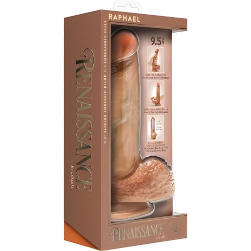 Renaissance Raphael Sliding Foreskin Dildo 9.5 In. Tan