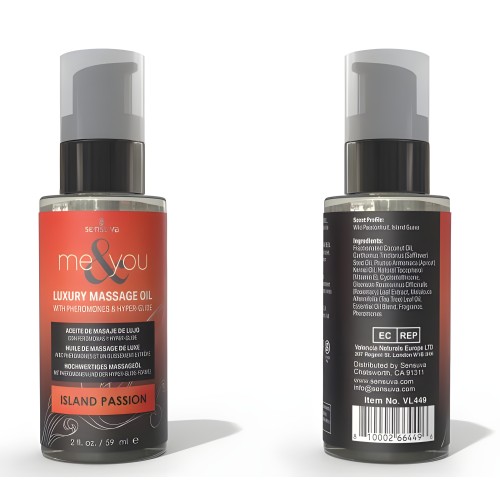 Me & You Massage Oil Island Passion 2 Oz