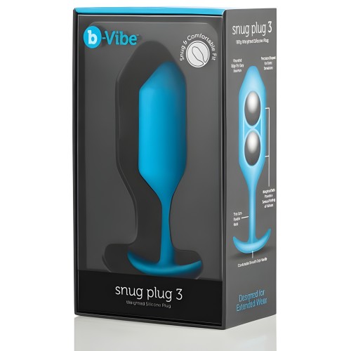 b-Vibe Snug Plug 3 - 180 g Verde Azulado