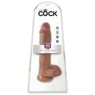 King Cock 10 Pene con Bolas - Tan