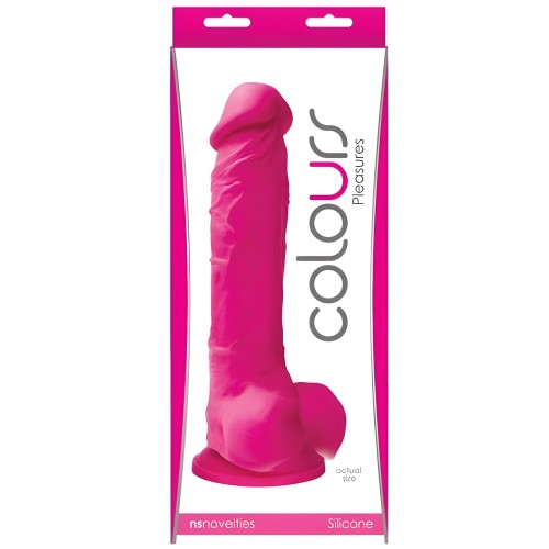 Colours Pleasures 8 Dildo - Pink with Suction Cup