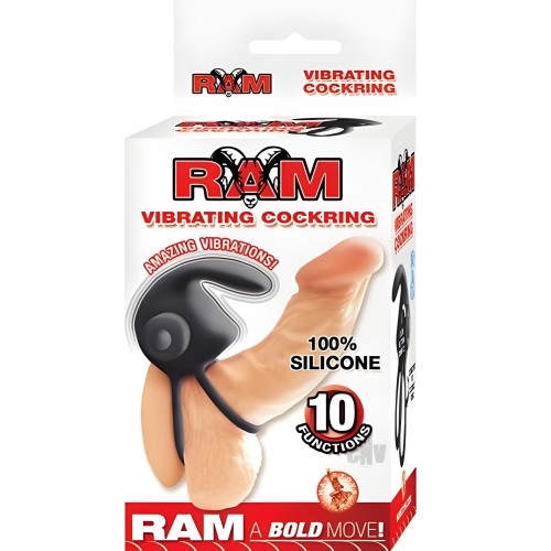 Anillo Vibrador Ram - Negro