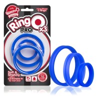 Ringo Pro X3 Cock Rings - Blue