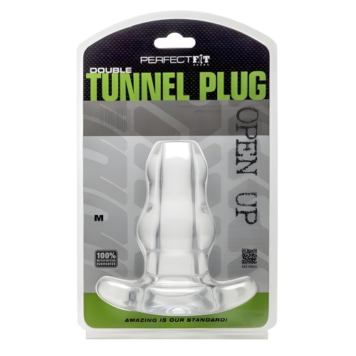 Plug Doble Túnel Perfect Fit Mediano - Transparente