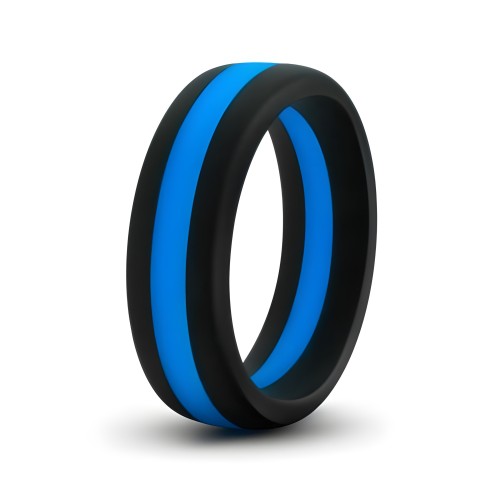 Anillo para el Pene Blush Performance Silicone Go Pro - Negro/Azul