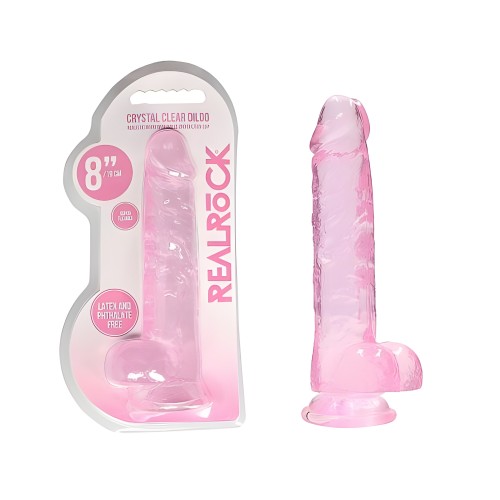 Shots RealRock Dildo Realista Cristal Claro 8