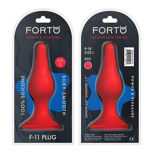 Plug Anal FORTO F-11 Lungo Rojo
