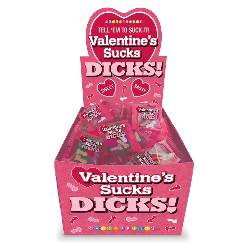Valentines Sucks Dicks 100-Pack Display