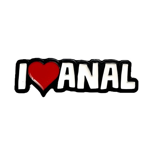 Pin Geeky & Kinky I Heart Anal - Accesorio Divertido