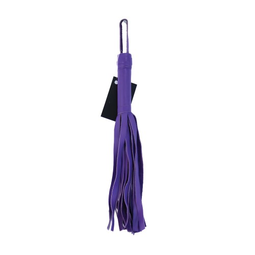 Soft Flogger 12 - Purple - Playful Leather Flogger