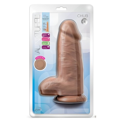 Au Naturel Chub Dildo 10 In. Mocha