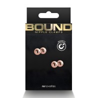 Pinzas para pezones Bound M1 Rosa Oro