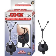 Vibrating Cock Ring with Scrotum Pouch