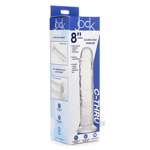 Dildo Transparente Jock - 8 Pulgadas